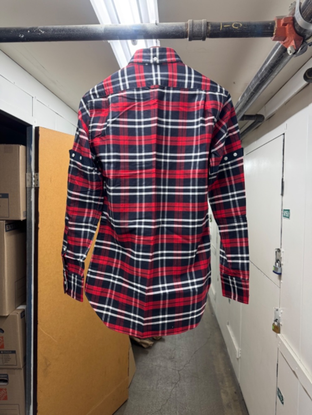 Thom Browne New York Broadcloth Check Plaid Button Shirt USA Made - Picture 5 of 8